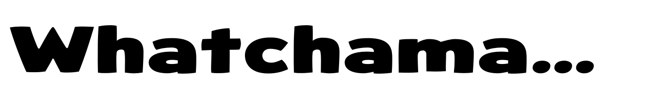 Whatchamacallit Expanded Bold